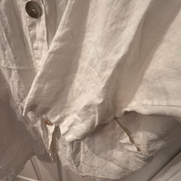 Bryn Walker Daunta Jacket Womens Large 100% Linen Boxy Lagenlook Oversized - Picture 5 of 10